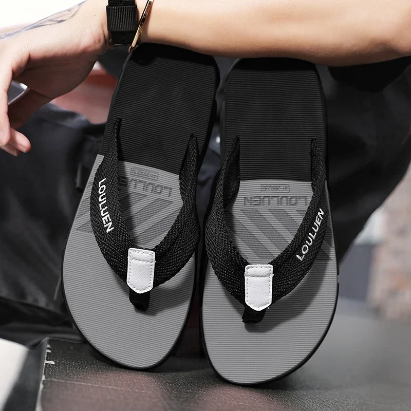 High quality brand men flip flops summer beach flip flops men fashion breathable casual men Beach slippers summer outdoor