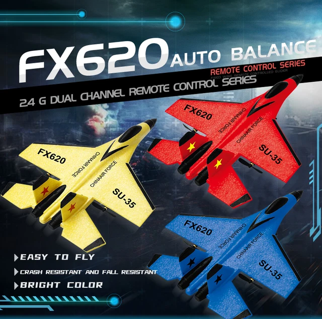 Rc飛行機SU35 2.4グラムledライト航空機リモートコントロール