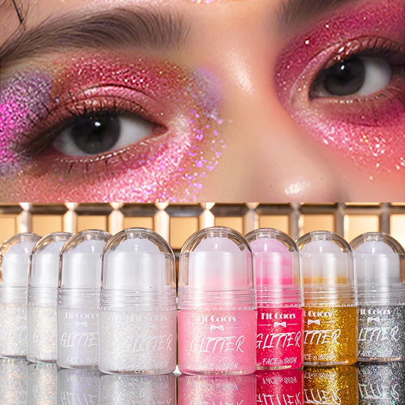 8-Color Ball Glitter Gel Stage Makeup Body Paint Eye Shadow