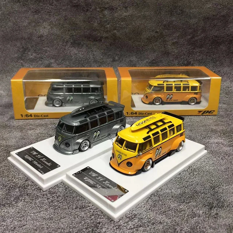 

TPC 1:64 модель автомобиля T1 Kombi автобус сплав литье под давлением Van Mooneyes покрытие