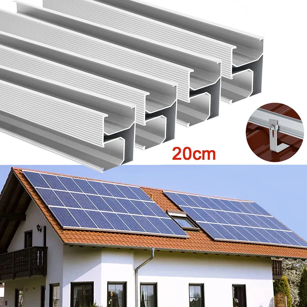 Mounting Rail Ensure Accurate Positioning and Maximum Output of Your Solar Panels with High Quality Rail 1/2/4/8Pcs