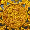 copper gild sculpture chinese feng shui copper statue five fortune wealth bat 5