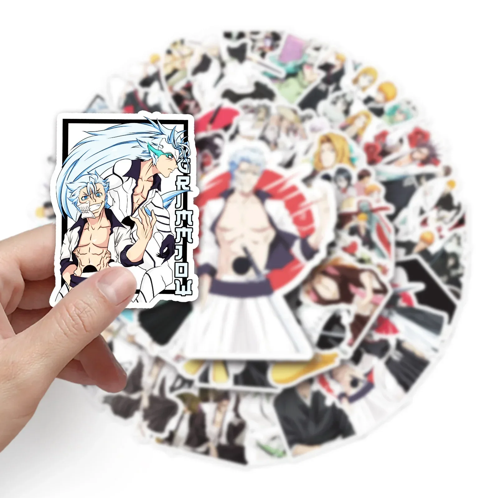 50PCS BLEACH Anime Stickers For Laptop Luggage Fridge Guitar Notebook Car