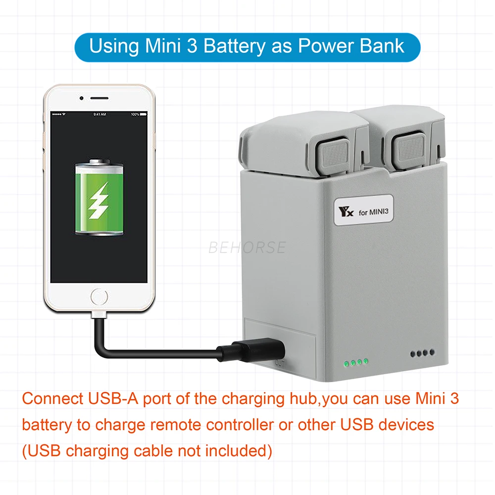 Two-Way Charging Hub drone accessories drone charger for DJI Mini 4 Pro Battery Charging Butler DJI Mini 3 PRO
