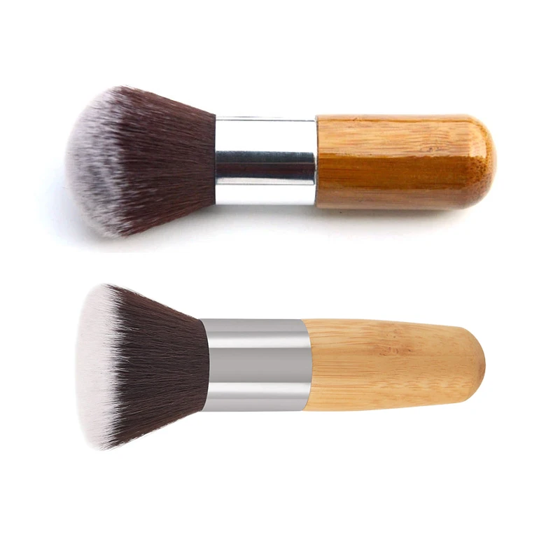 Pennelli per Trucco Professionali: Pennello Morbido per Fondotinta, Cipria, Correttore e Blush - Strumenti Cosmetici di Bellezza - immagine 3