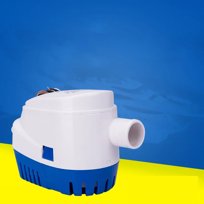 1100GPH Automatic Boat Bilge Pump 12V/24V DC Submersible Electric Water Pump Small with Float Switch Boat Marine Bait Tank Fish