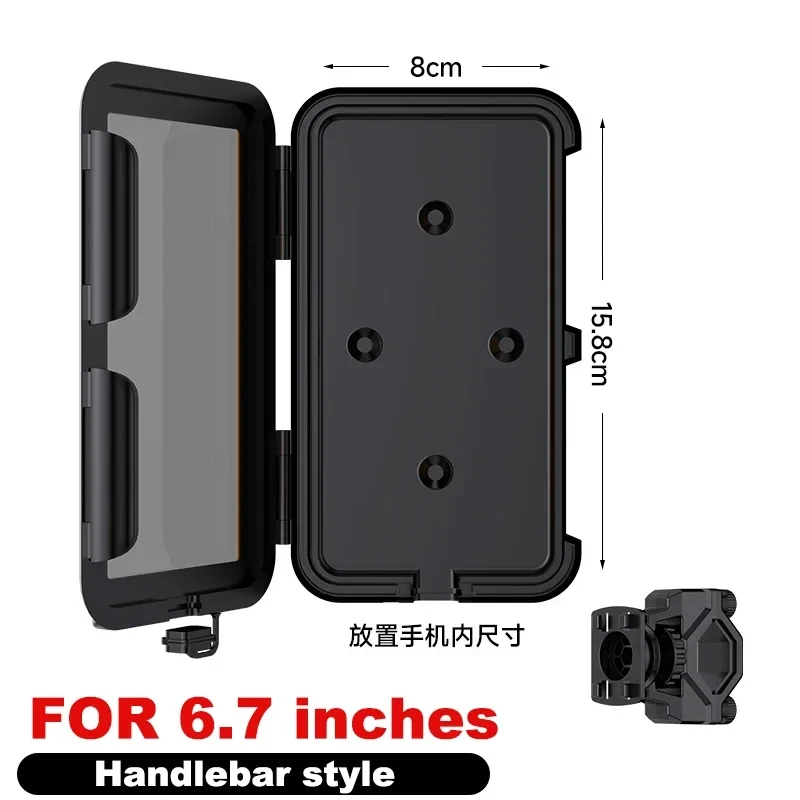 Waterproof Rainproof Touchscreen Mobile Phone Holder for Bicycles and Motorcycles