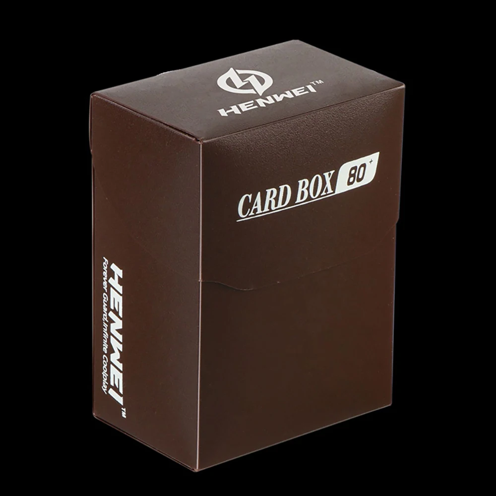 Premium 80+ Card Capacity Deck Organizer Box with Divider