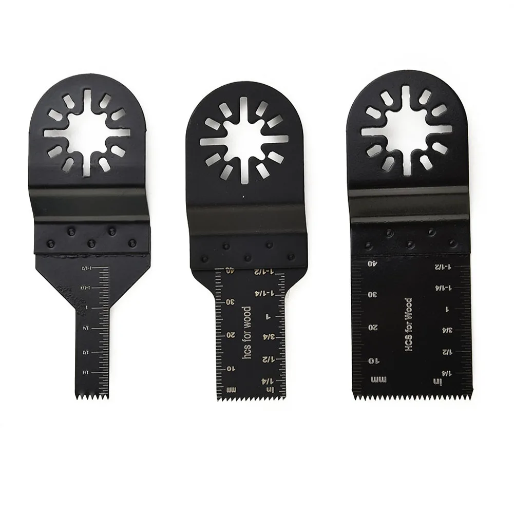 

3pcs 10/20/34mm Saw Blade Oscillating Multi Tool Renovator Power Cutting Soft Metal Wood Plastic Opening Hole Household Diy Tool