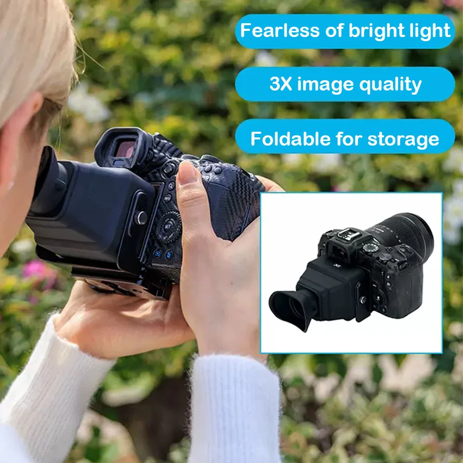 Camera Screen Viewfinder Eyecup Zoom HD Screen Sunshade Hood