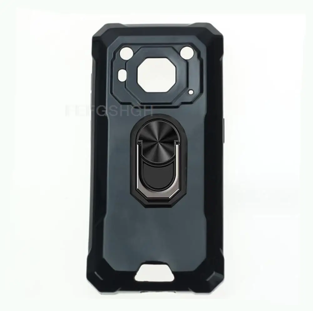 Blackview BV6200 Series 6.56 Soft TPU Silicone Phone Case with Back Finger Ring and Bracket