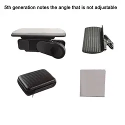 Portable Smartphone Camera Mirror Kit with Carrying Case and Cleaning Cloth for Vlogging and Photography (C)