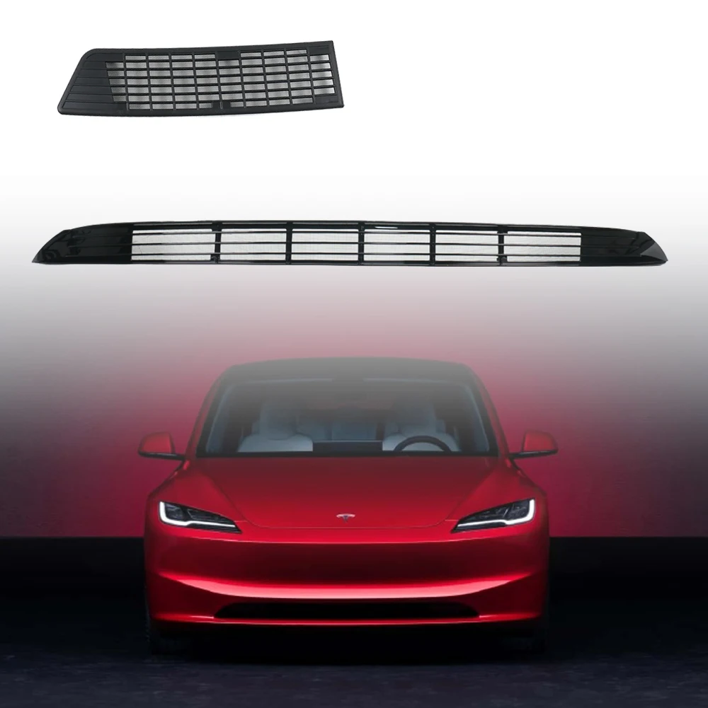 

Нижний Бампер для Tesla Model 3 Highland 2024, сетка от насекомых, Пыленепроницаемая внутренняя решетка вентиляции, крышка от насекомых, передняя крышка