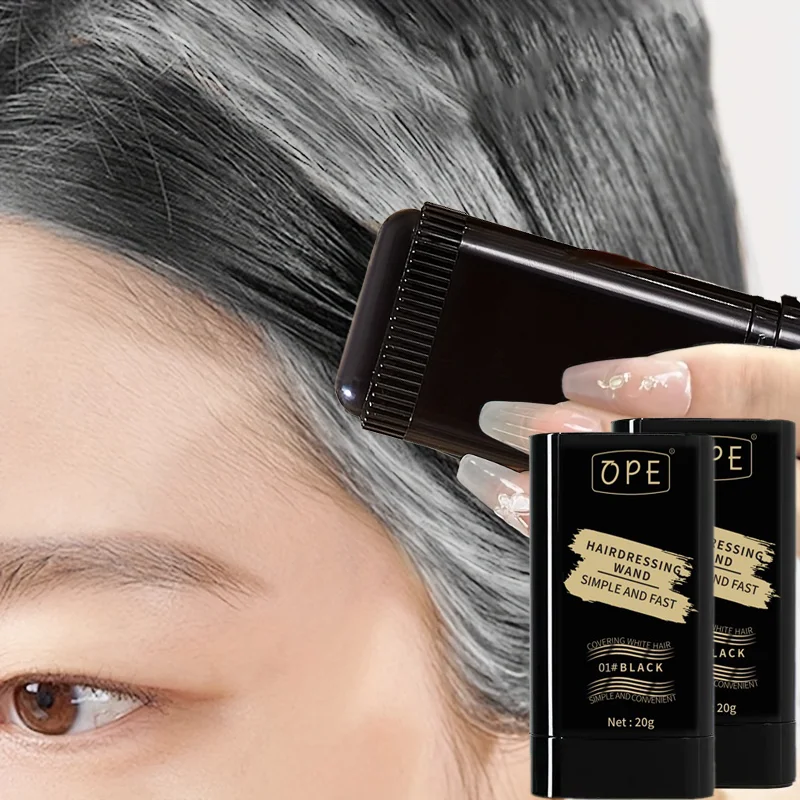 Multicolor Gray Hair Covering Stick - Instant Root Touch-Up and Temporary Hair Dye