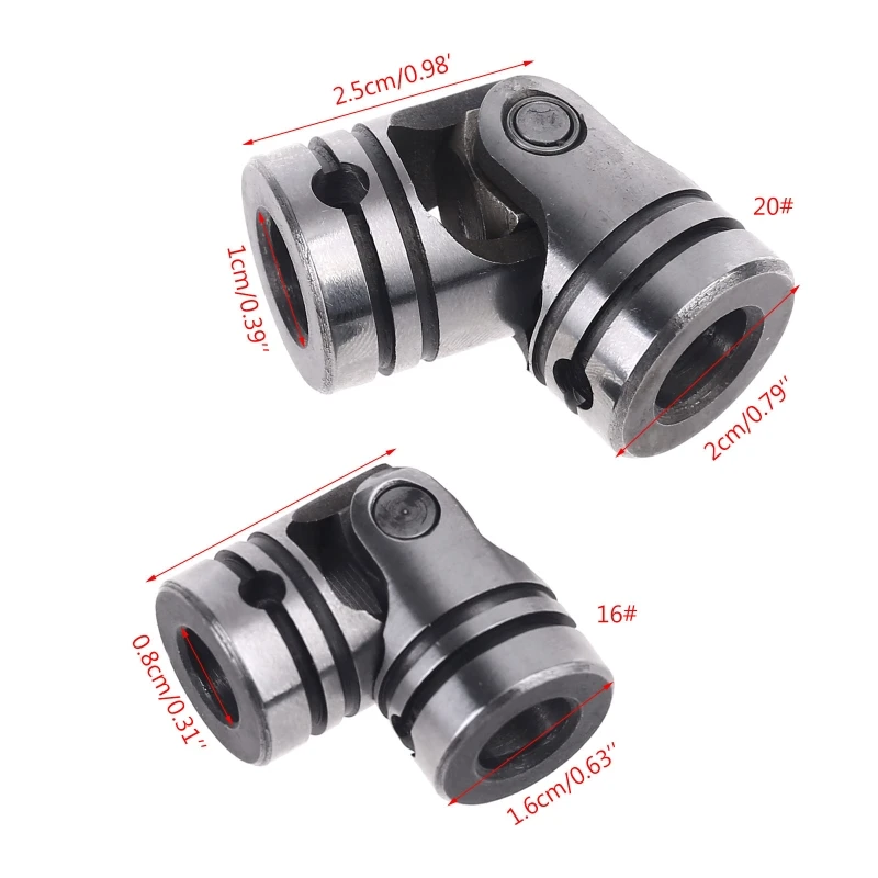 Universal Joint Coupling Diameter 16mm/20mm Alloy Steel Shaft Coupling Motor images - 6