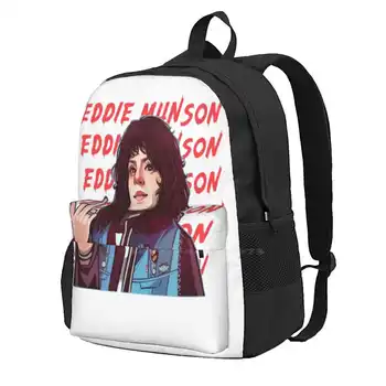 Eddie Munson'S Guitar School Bags Travel Laptop Backpack 4 Eddie Eddie Eddie Munson Guitar