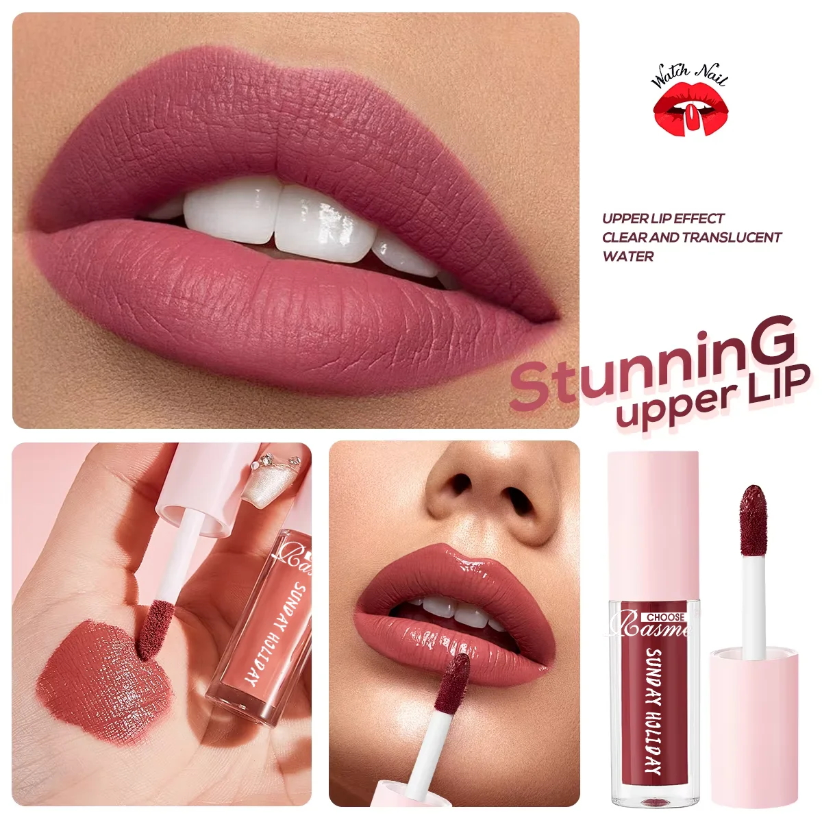 Velvet Finish Lip Gloss Collection: Waterproof and Long-Lasting Moisturizing Gift Set