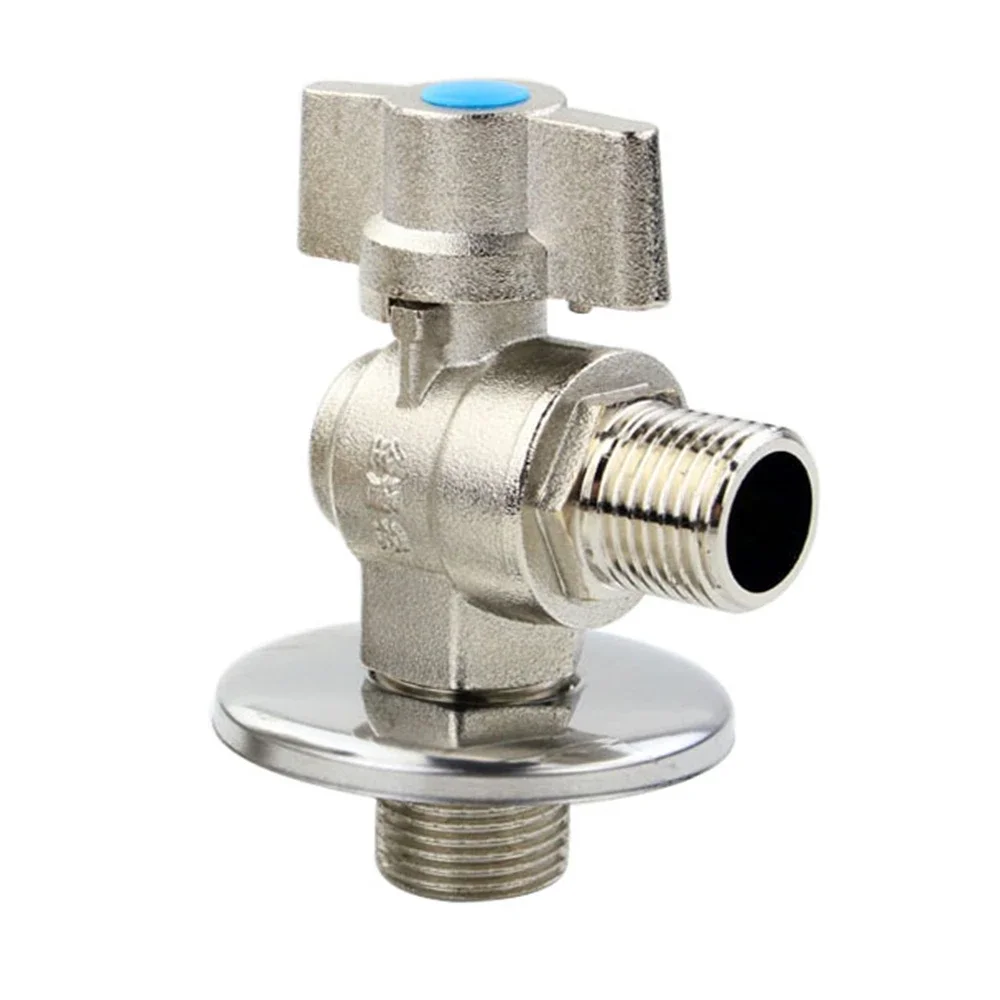 All Copper Large Flow Ball Valve 15mm Full Diameter Right Angle Ball Core Triangle Valve Water Heater Special Switch