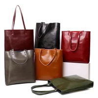 Sac à main en cuir véritable pour femmes, sacs à poignée supérieure tendance, fourre-tout pour dames, portefeuilles minimalistes, fourre-tout à bandoulière, sac de Shopping Portable 1