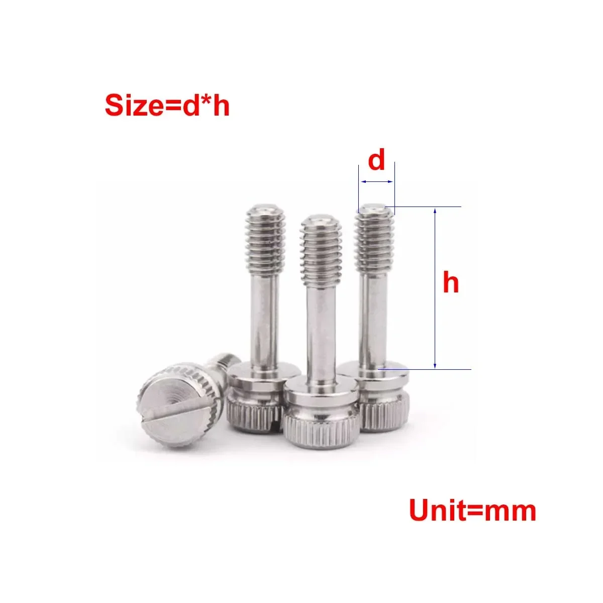 

304 Stainless Steel Anti Loosening Slotted Non Release Screw M3M4M5M6M8