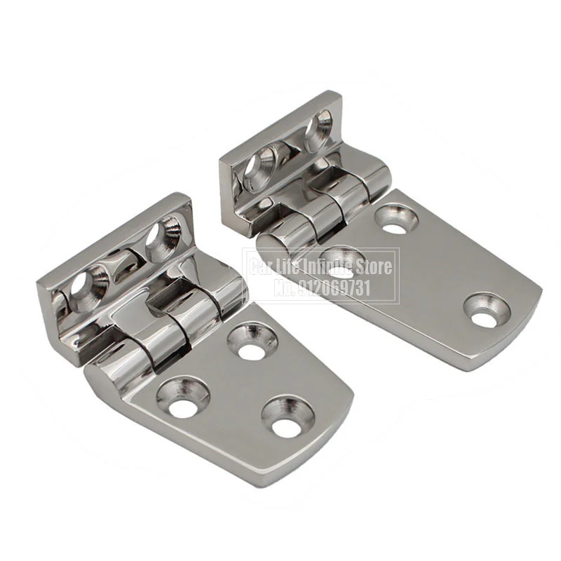 38x54/38x66mm Marine 316 Stainless Steel Boat Door Hinge Hinge Short Side Door For Yacht Boat RV Marine