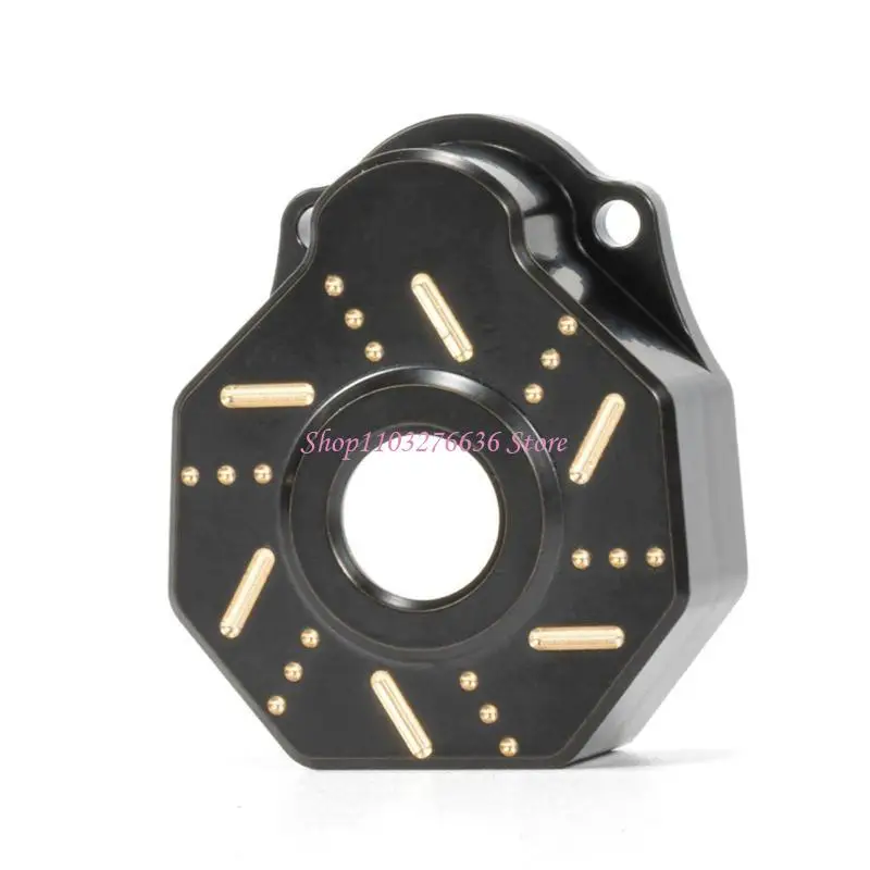 R6FD 2 Stück robuste Messing-Außenportal-Antriebsgehäuseabdeckung für 1/10 RC Crawler Car – Detail 7