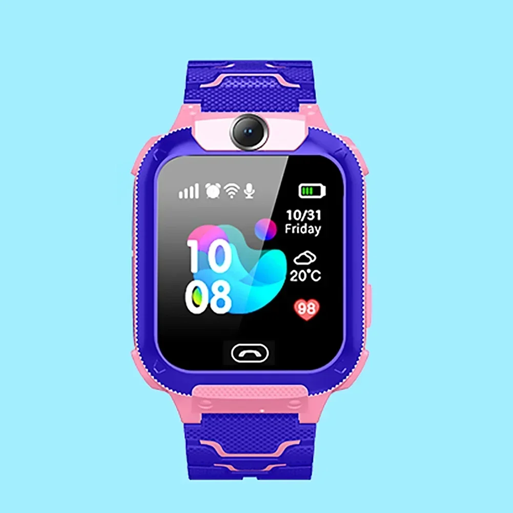 

2023 New Q12 Waterproof Children's Smart Watch Sim Card LBS Location Tracker Voice Chat Flashlight Children's Smart Phone Watch