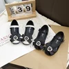 2024 Autumn New Children Leather Shoes for Girls Fashion Princess Style Soft Bottom Chic Bowtie for Wedding Party Versatile Shoe 1