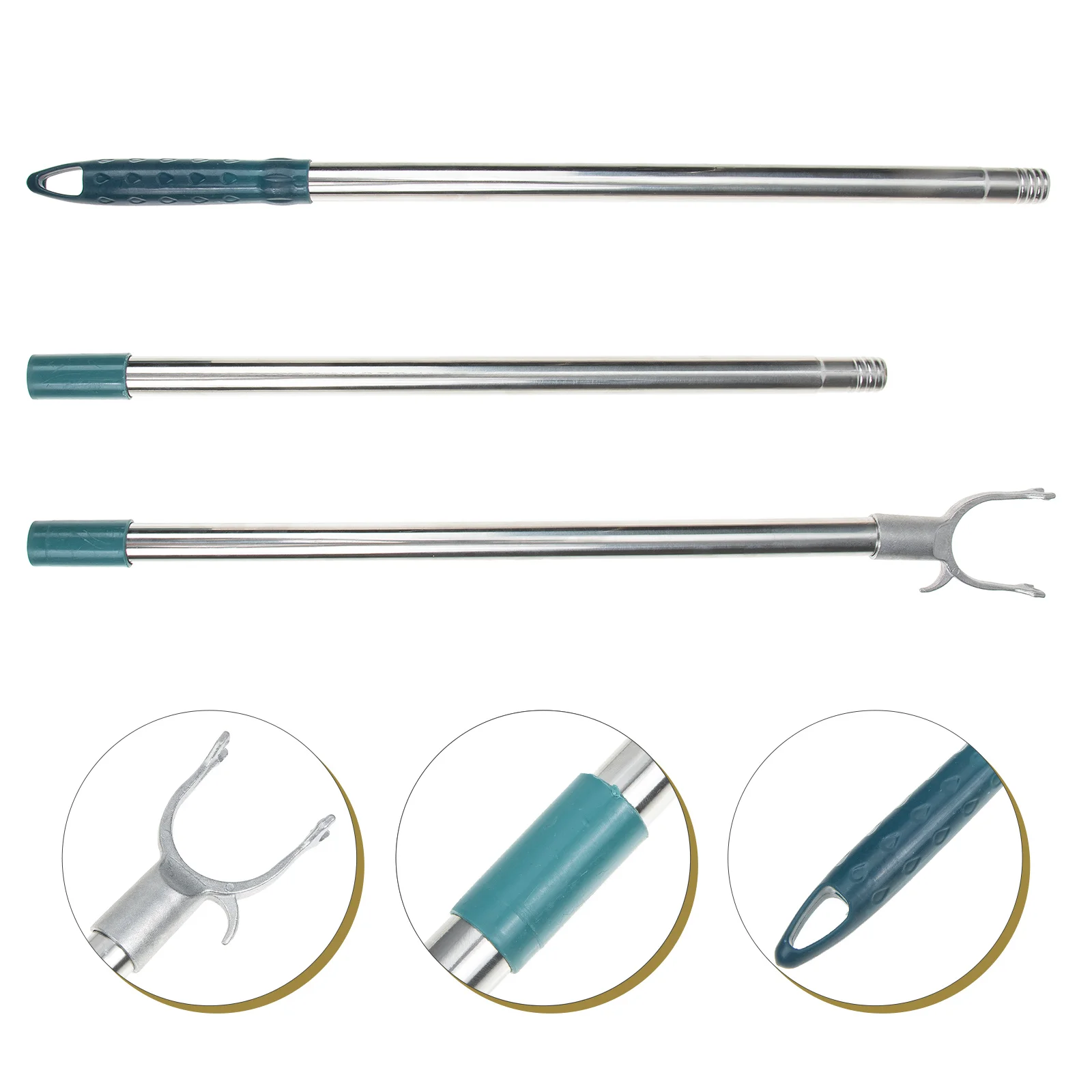 

Long Reach Pole Hook Stainless Steel Telescopic Long Reach Closet Hook Retractable Closet Reacher Pole Extending Clothes