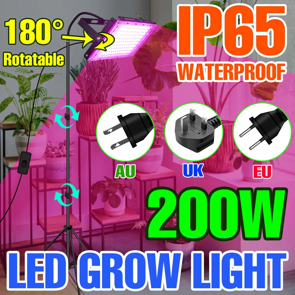 

Led Full Spectrum 200W Phyto Lamp Tent Flower Seeds Greenhouse Growth Bulb For Seedlings Grow IP65 Hydroponics Growing System