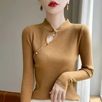 2024 Autumn And Winter New Cashmere sweater Women Pullover Casual Knitted Long Sleeve Cashmere sweater Women 1