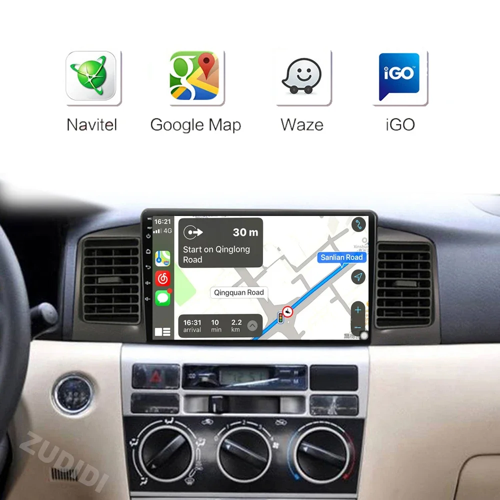 Car Multimedia Player Car Radio Car Radio Player For Toyota Corolla E120 e 120 BYD F3 2001 2007-2011 DSP IPS 8G RAM Android 13.0 4G NET Car Radio Multimedia Video Player Carplay