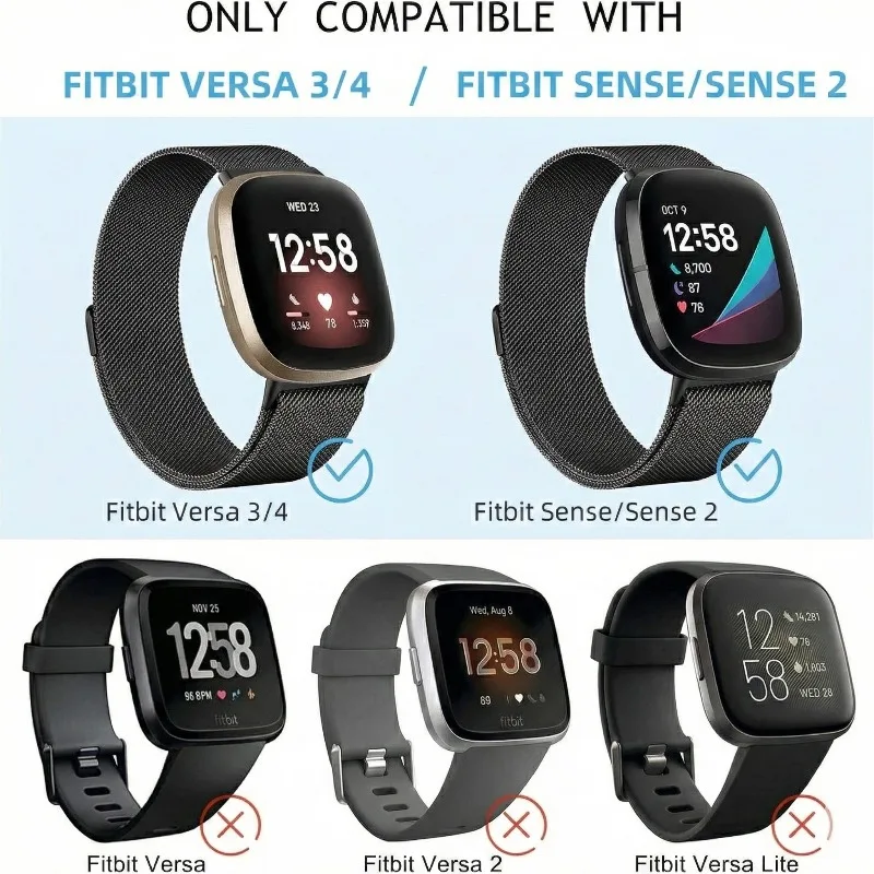 Magnetic Stainless Steel Mesh Milanese Loop Bracelet Strap