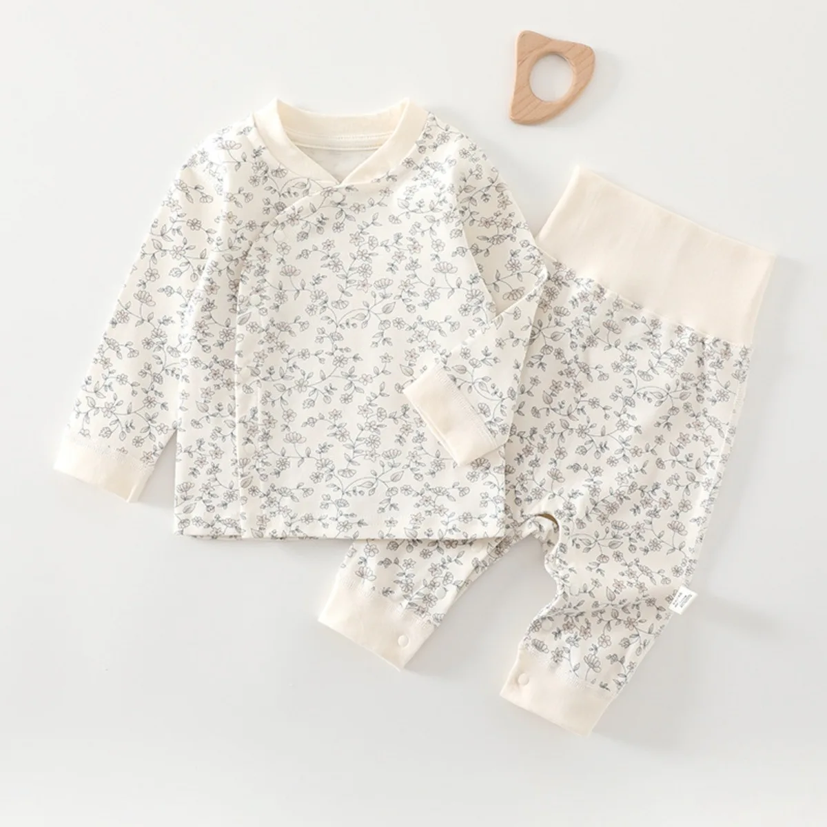 Nuovo Set di Abbigliamento 2 Pezzi in Puro Cotone per Neonati 0-24 Mesi, Primavera-Autunno, Top e Pantaloni Eleganti per Uso Quotidiano, Outfit Casual e Carino - immagine 6