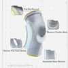 Veidoorn 1PC Knee Pads with Patella Medial Support Meniscus Silicone Compression Protection Sport Knee Braces Basketball Wear 2