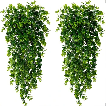 Faux Hanging Eucalyptus Vines 1