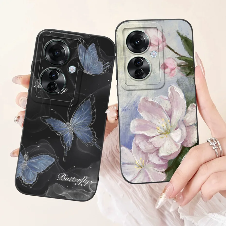 Stylish Painted Soft Silicone Back Cover - Lens Protective Case