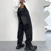 2024 Autumn American Street Printed Black Jeans Men's Loose Straight Fashion Hip-Hop Fashion Retro Y2K Pants 4