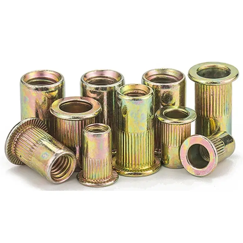 10-50 Pieces M3 M4 M5 M6 M8 M10 M12 Blind Rivet Nut Flat Head Threaded Rivet Insert Nut Cover Rivet Nut Galvanized Carbon Steel - Image 5