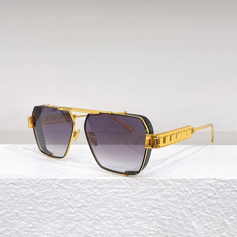 

Солнечные очки BPS155 для мужчин и женщин, модные солнцезащитные аксессуары в стиле хип-хоп, классические, из сплава, черные и золотые, оригинал