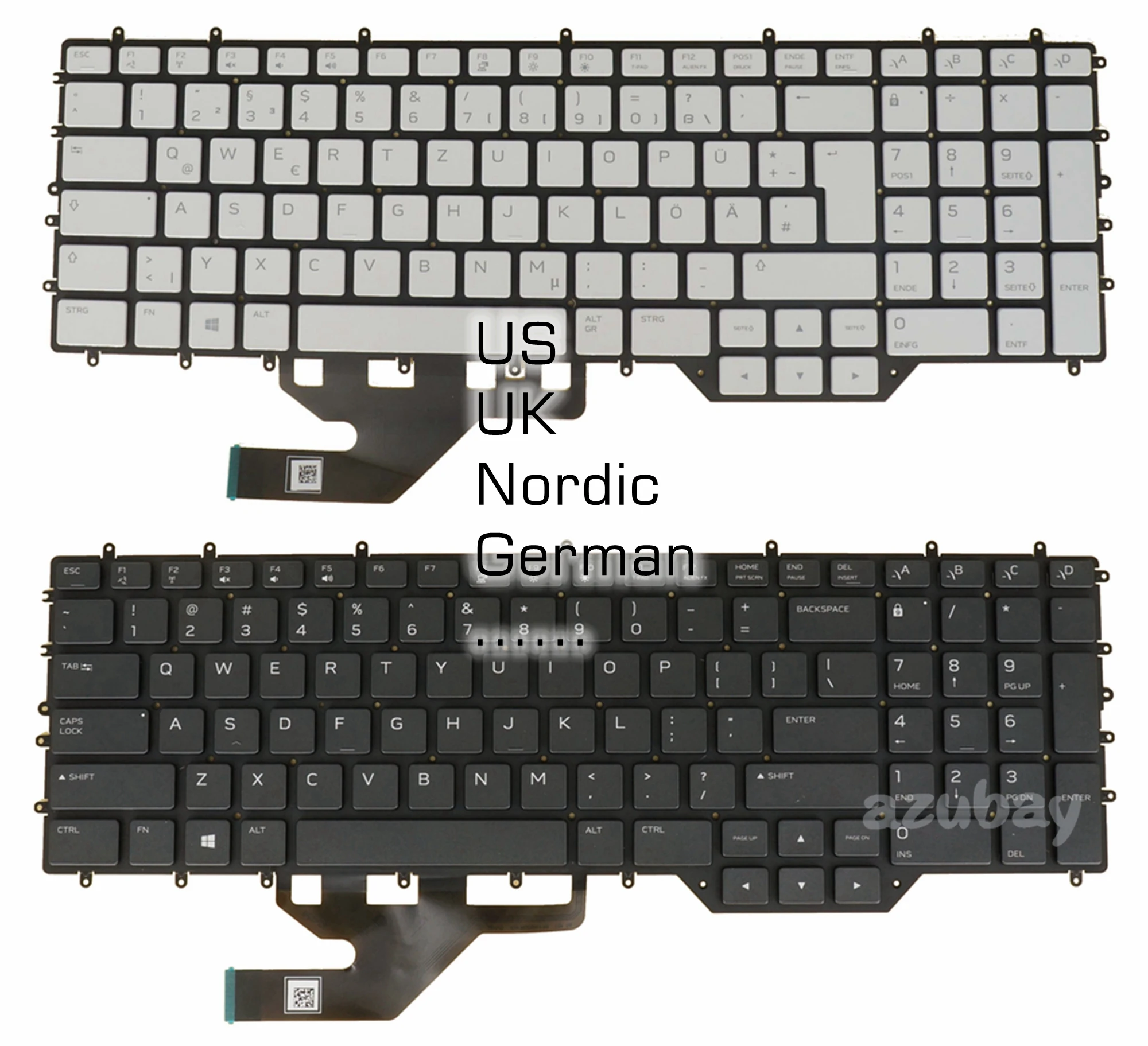 

Клавиатура US UK ND LA GR для DELL Alienware 0CNTHF 0NC7YD 0H8FJC 0CH2XF NSK-QHBBC Pey клавиша RGB с подсветкой