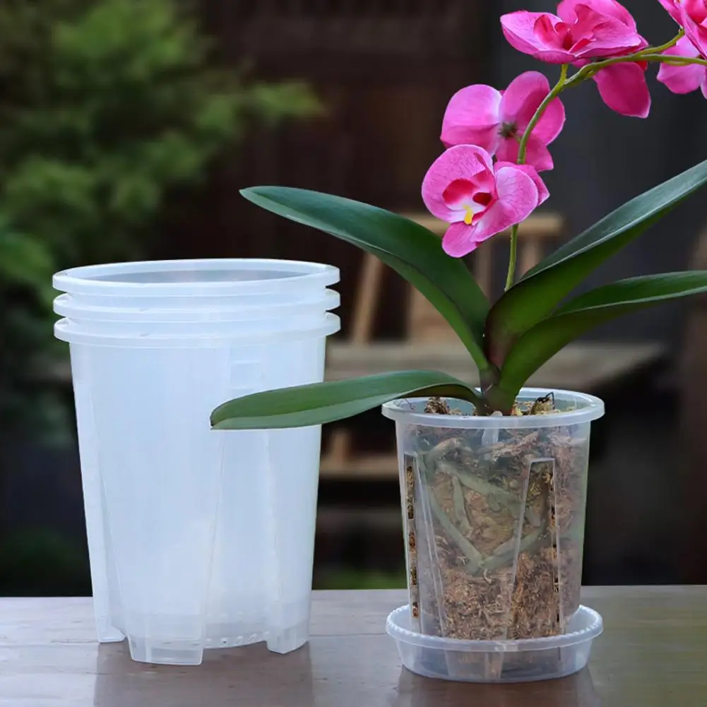 Clear Permeable Plant Pot – Large Capacity and Breathable Design