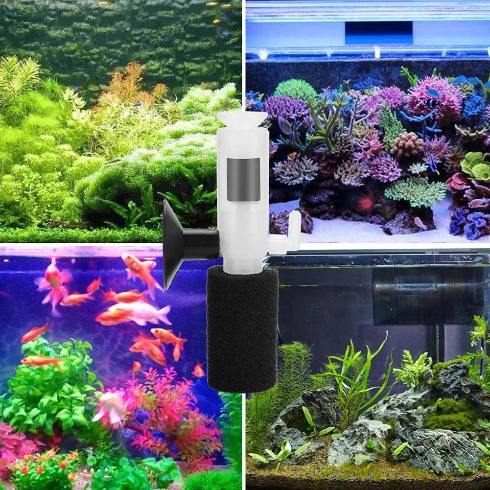 Fish tank small soundless pneumatic filter mini water goblin air pump filtration mute suction micro oxygenation aquarium 3