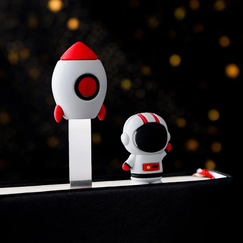 3D Space Rocket Bookmark Astronaut Metal Bookmarks Creative Stationery Gift for Students Who Love Reading metal bookmark,bookmarks stationery supplies