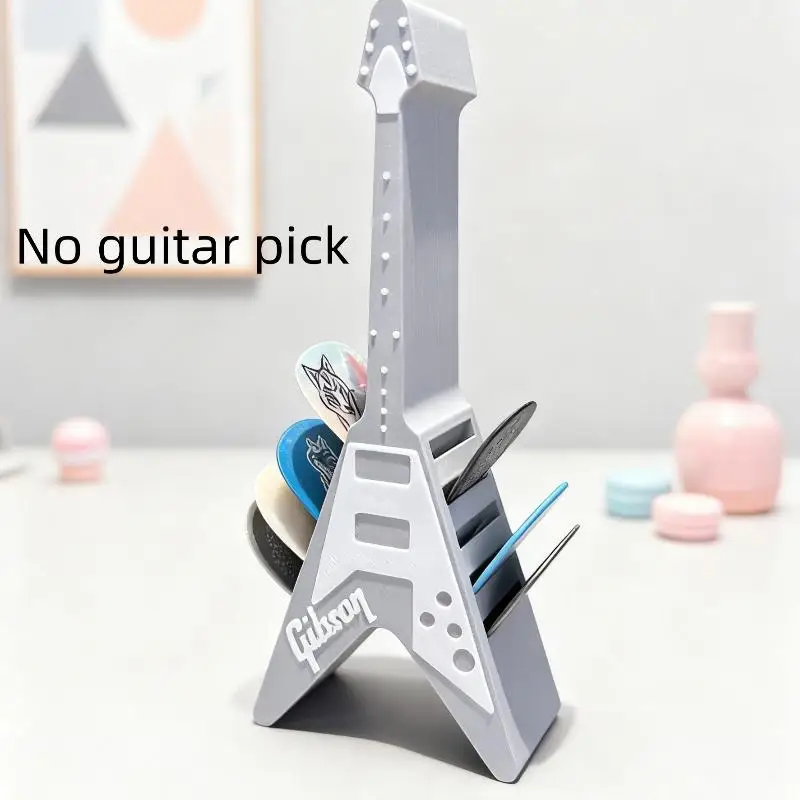 3D Printed Guitar Picks Holder Box Portable Organizer Display Case Compact Guitar Pick Storage Musicians Home Studio Travel