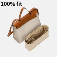 Organizer Inserts Fits For HERBAG Felt Cloth Bag Liner Hangbag Travel Storage Bags Makeup Cosmetic Bag Tote Storage Base Shaper 1