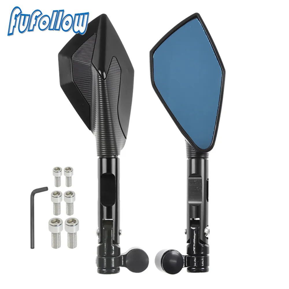 Motorcycle Cnc 8Mm 10Mm Mirror Rearview Side Mirrors Anti-Glare Mirrors For Yamaha Fj1200S/Fj1200T 1986-1993 Fj1200A 1992-1993