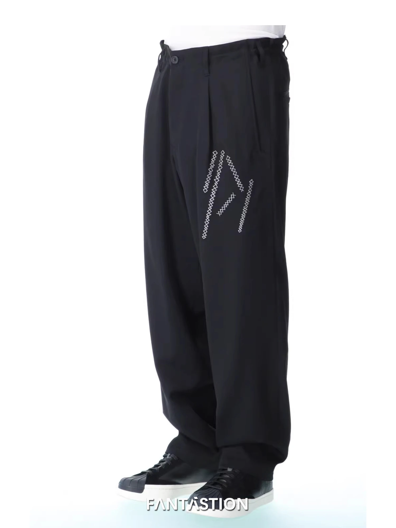 FANTASTION original wave pattern embroidery Man pants customs free shipping products Male clothes Men's clothing New pant