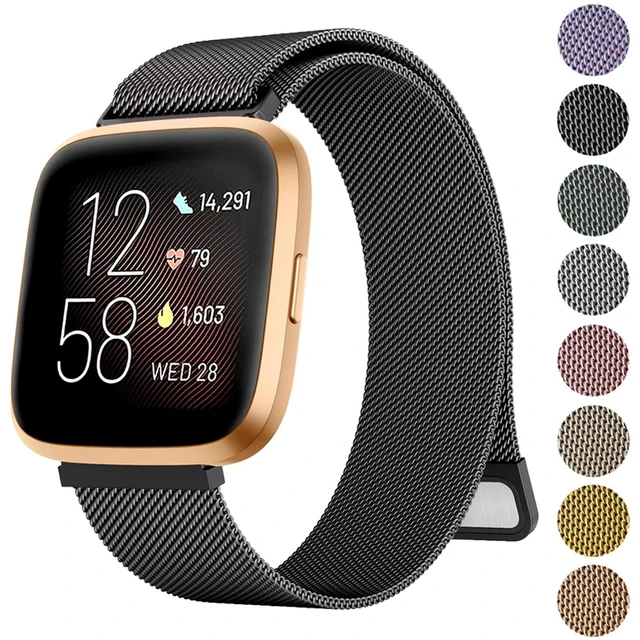 Metal Steel Strap For Fitbit Versa 1/Versa 2/versa 3/Versa 4 Luxury  Bracelet for Fitbit Versa Lite/Sense 2 Strap Correa - AliExpress