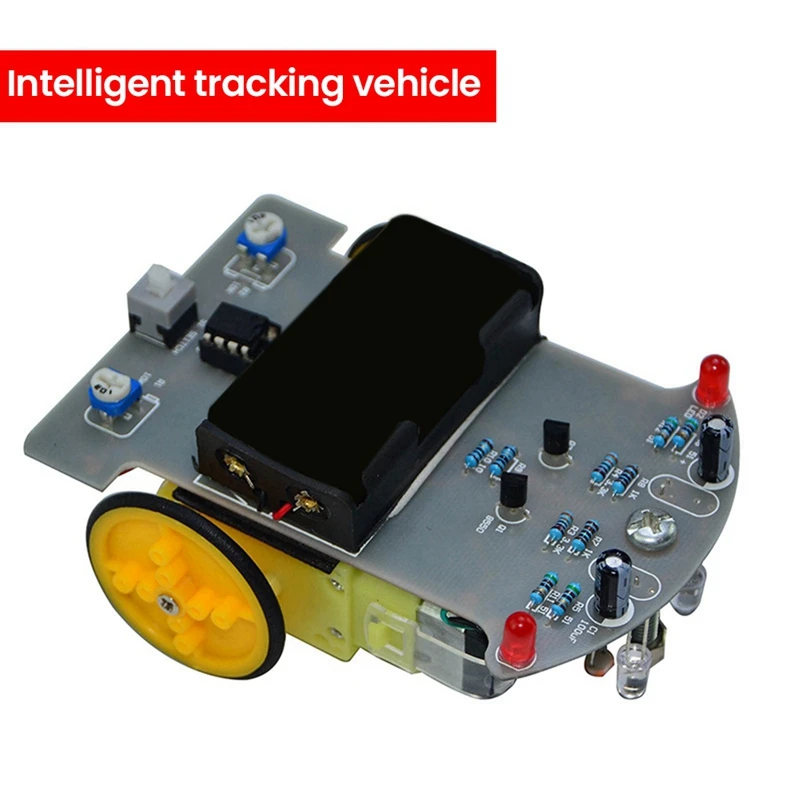 WDT2-1 DIY Intelligent Tracking Line Smart Car Kit With TT Motor DIY Soldering Project Smart Patrol Automobile Parts 3